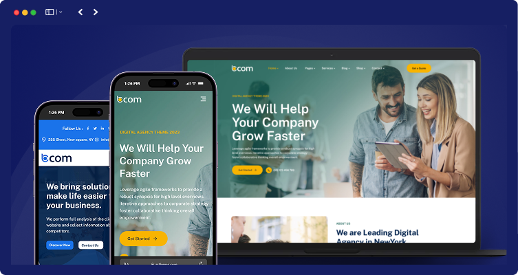 Bcom - Consulting Business WordPress Theme 24 bcom mobile responsive | Bcom - Consulting Business WordPress Theme
