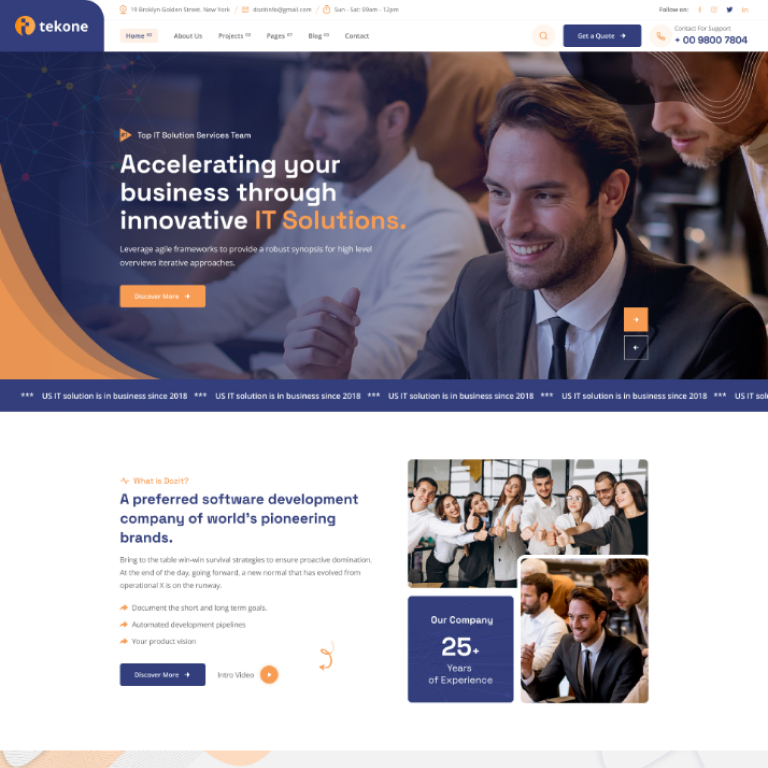 11 | Tekone - IT Solutions & Technology WordPress Theme