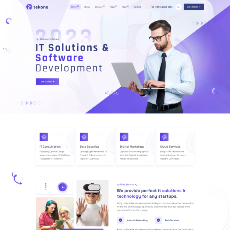 21 | Tekone - IT Solutions & Technology WordPress Theme