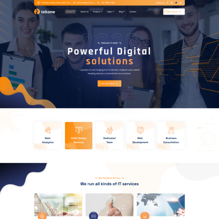 31 | Tekone - IT Solutions & Technology WordPress Theme