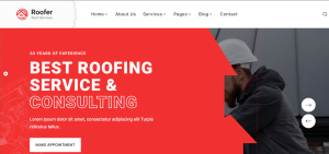 Screenshot 86 | Top 10 Roofing Services WordPress Themes