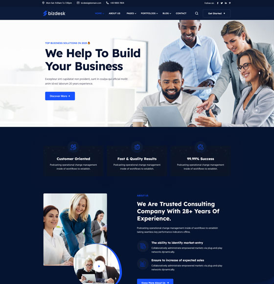 home2 dark1 | Bizdesk - Business Consulting WordPress Theme