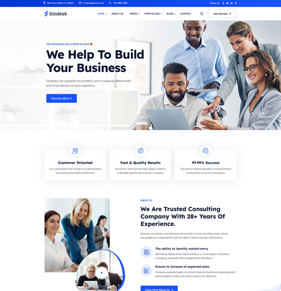 home21 | Bizdesk - Business Consulting WordPress Theme