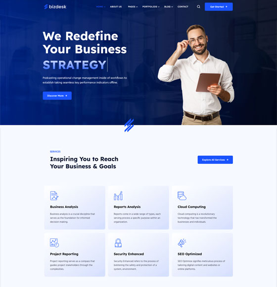 home31 | Bizdesk - Business Consulting WordPress Theme