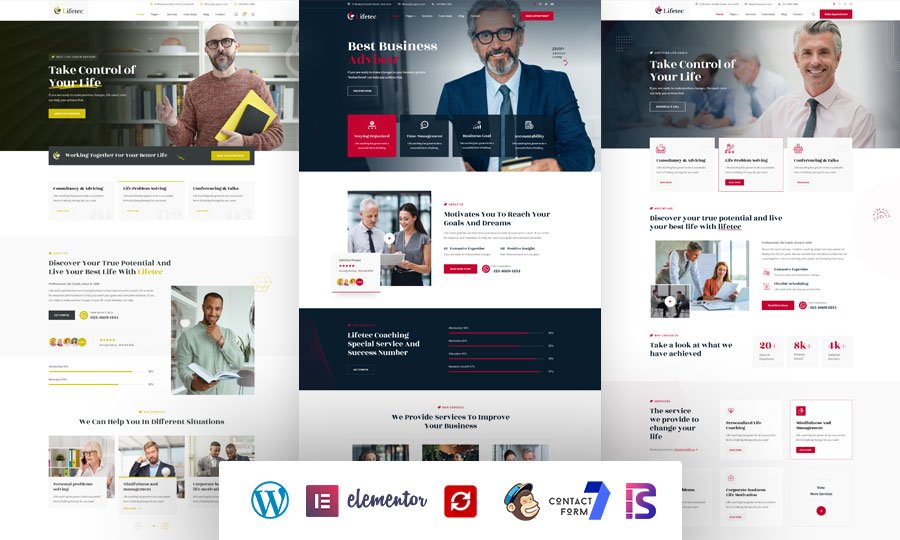 12+ Best Fastest Wordpress Themes 5 Lifetec – Life Coach & Advisor WordPress Theme