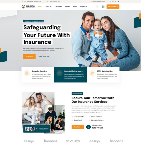home41 | Insurigo - Insurance WordPress Theme