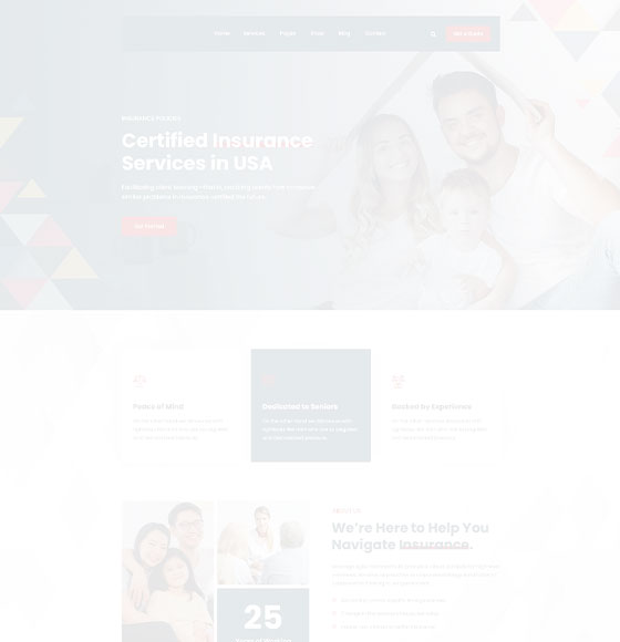 home61 | Insurigo - Insurance WordPress Theme