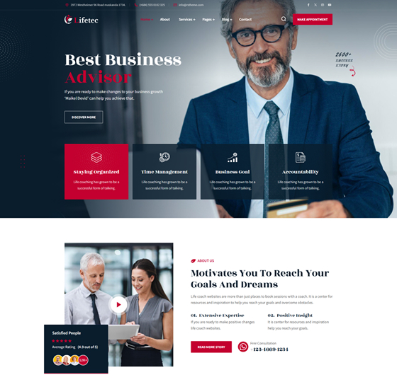 lifetec home2 | Lifetec - Life Coach & Advisor WordPress Theme