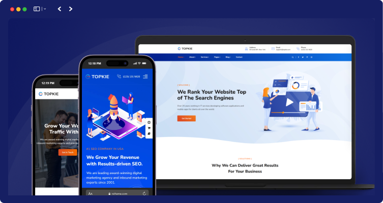 Topkie - SEO Marketing WordPress Theme 18 topkie responsive 1 | Topkie - SEO Marketing WordPress Theme