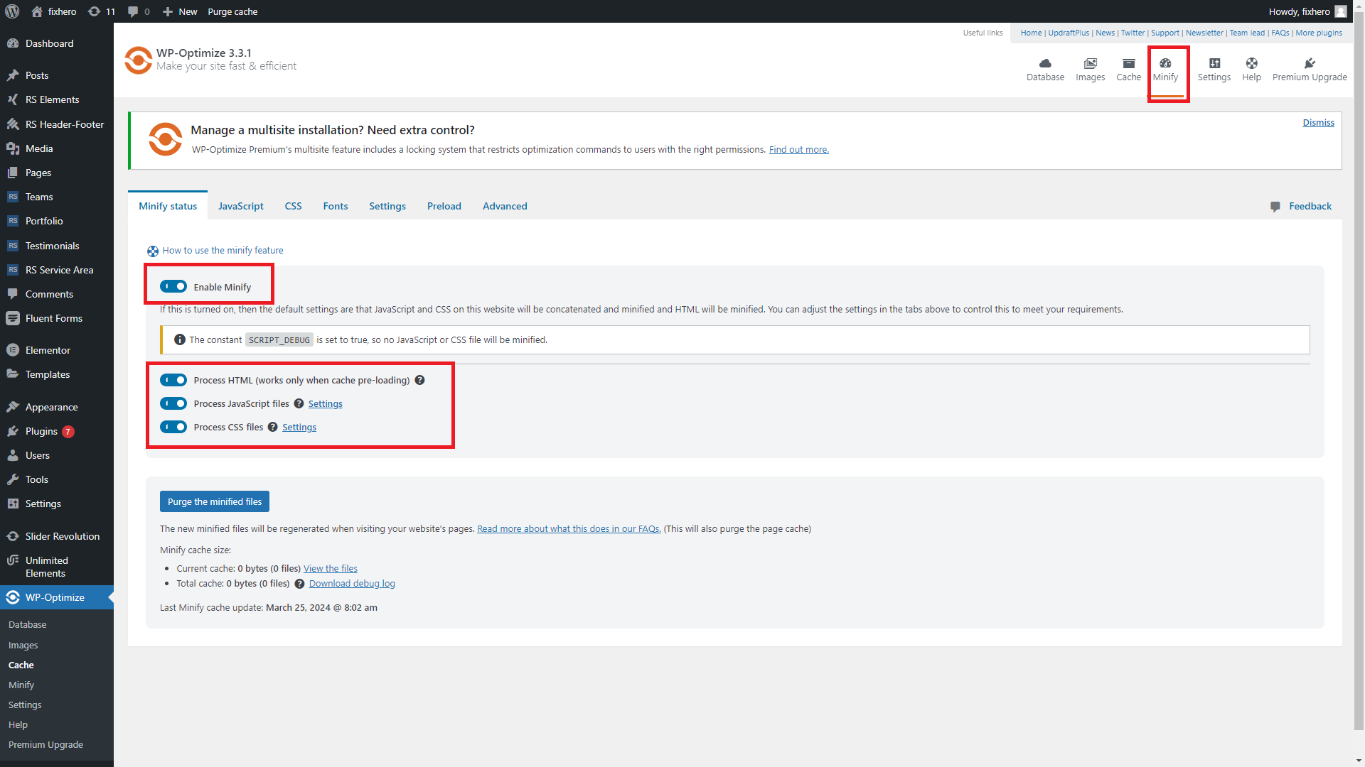 How to Optimize WordPress Themes by RSTheme 6 Minify CSS and JavaScript:
