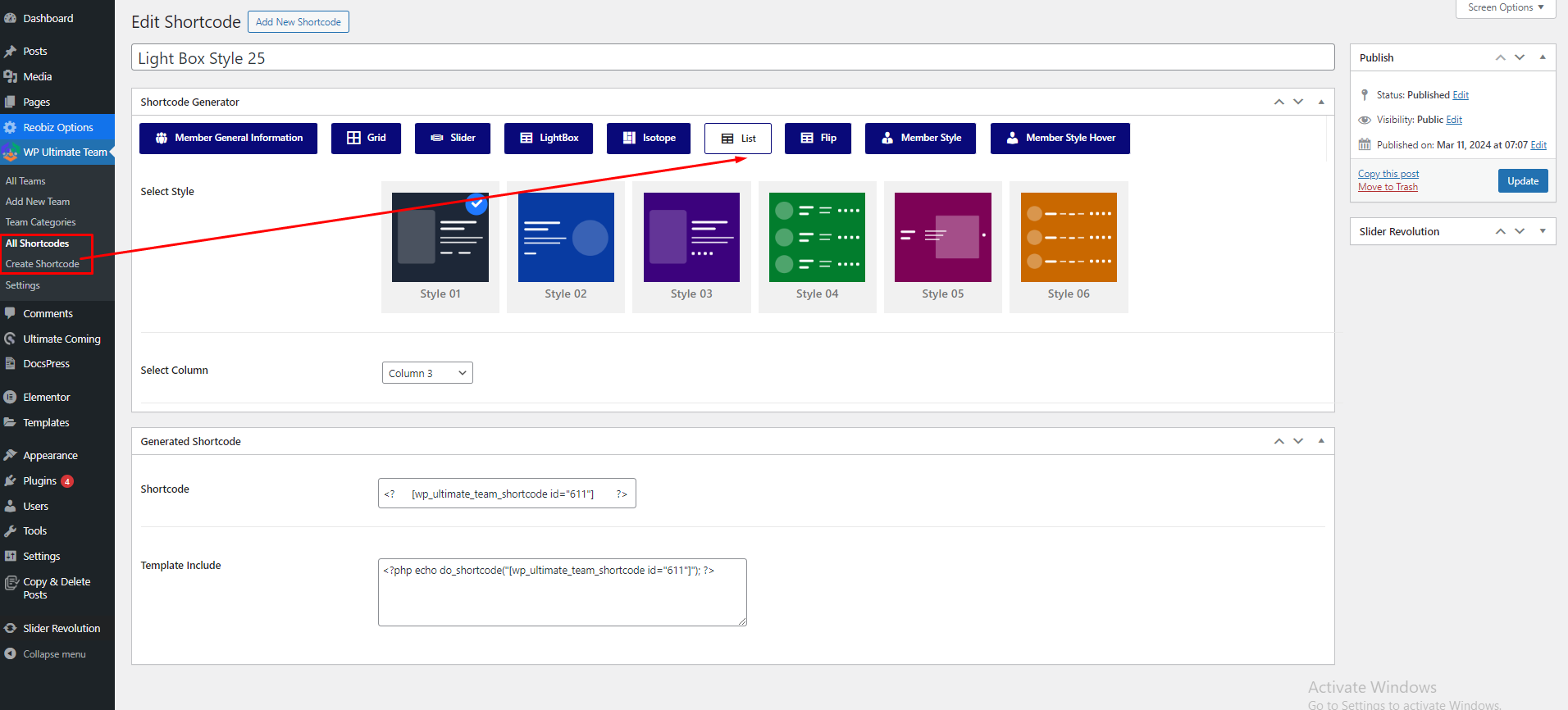 Create Shortcode 6 new5 | Create Shortcode