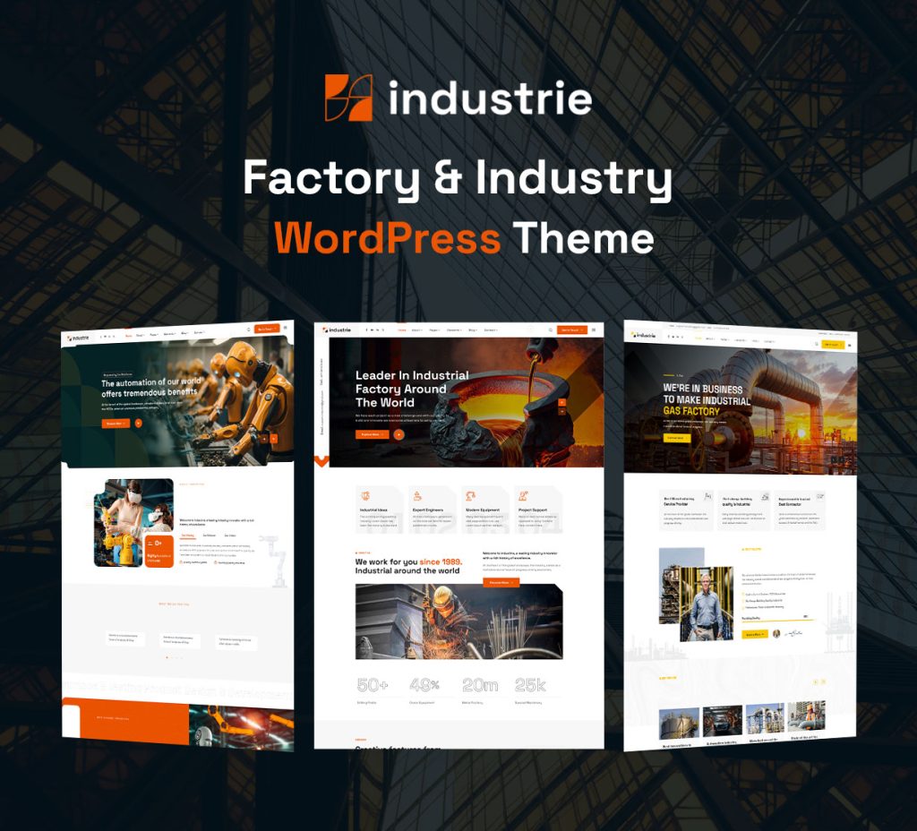 Unveiling Industrie: A Powerful WordPress Theme for Industry and Factory 5 Unveiling Industrie: A Powerful WordPress Theme for Industry and Factory