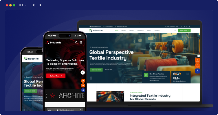 responsive layout industrie 1 | Industrie - Factory & Industry WordPress Theme