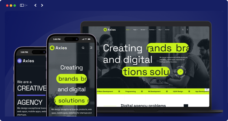 Axios - Digital Agency WordPress Theme 15 axios responsive 1 1 | Axios - Digital Agency WordPress Theme