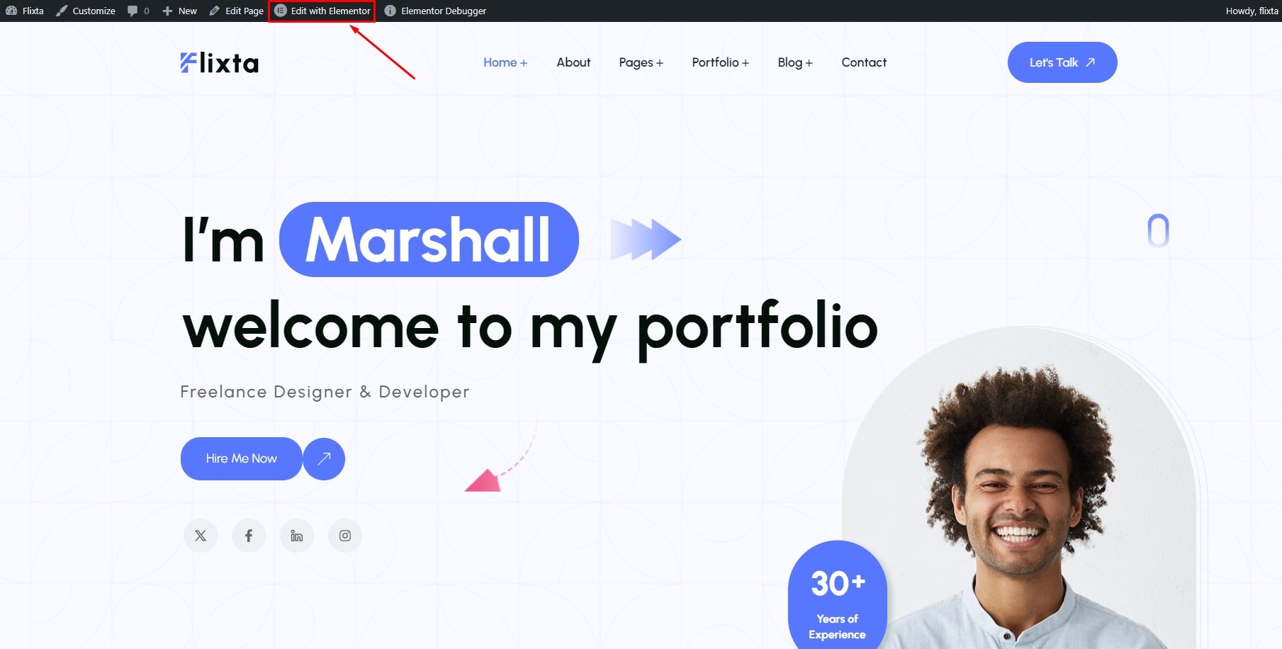 edit with elementor | Colors & Typography