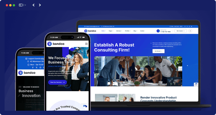 Bandco - Consulting Business WordPress Theme 18 responsive layout bandco | Bandco - Consulting Business WordPress Theme