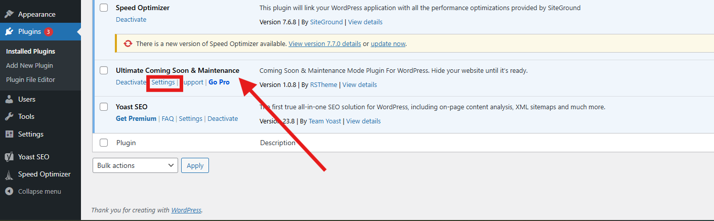 How to make a coming soon page for WordPress website? 2 Plugin settings