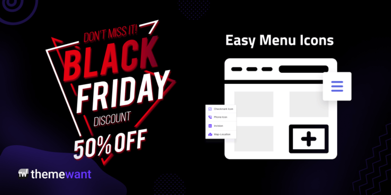Easy Menu Icon BFCM Banner - Hamim Khan