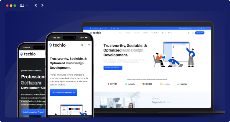 techio responsive 1 | Techio - IT Solutions and Technology WordPress Theme
