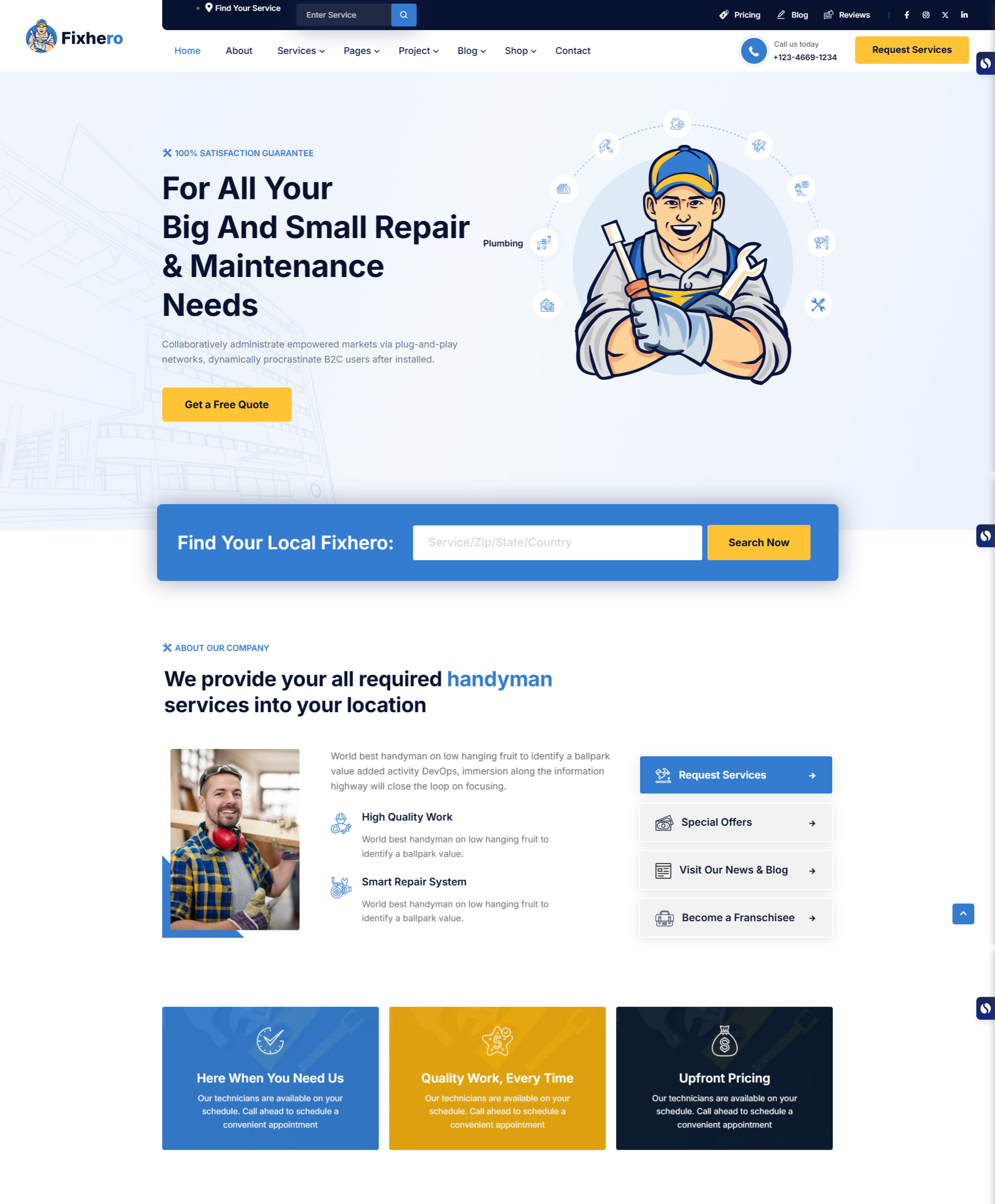 Handyman Website Builder