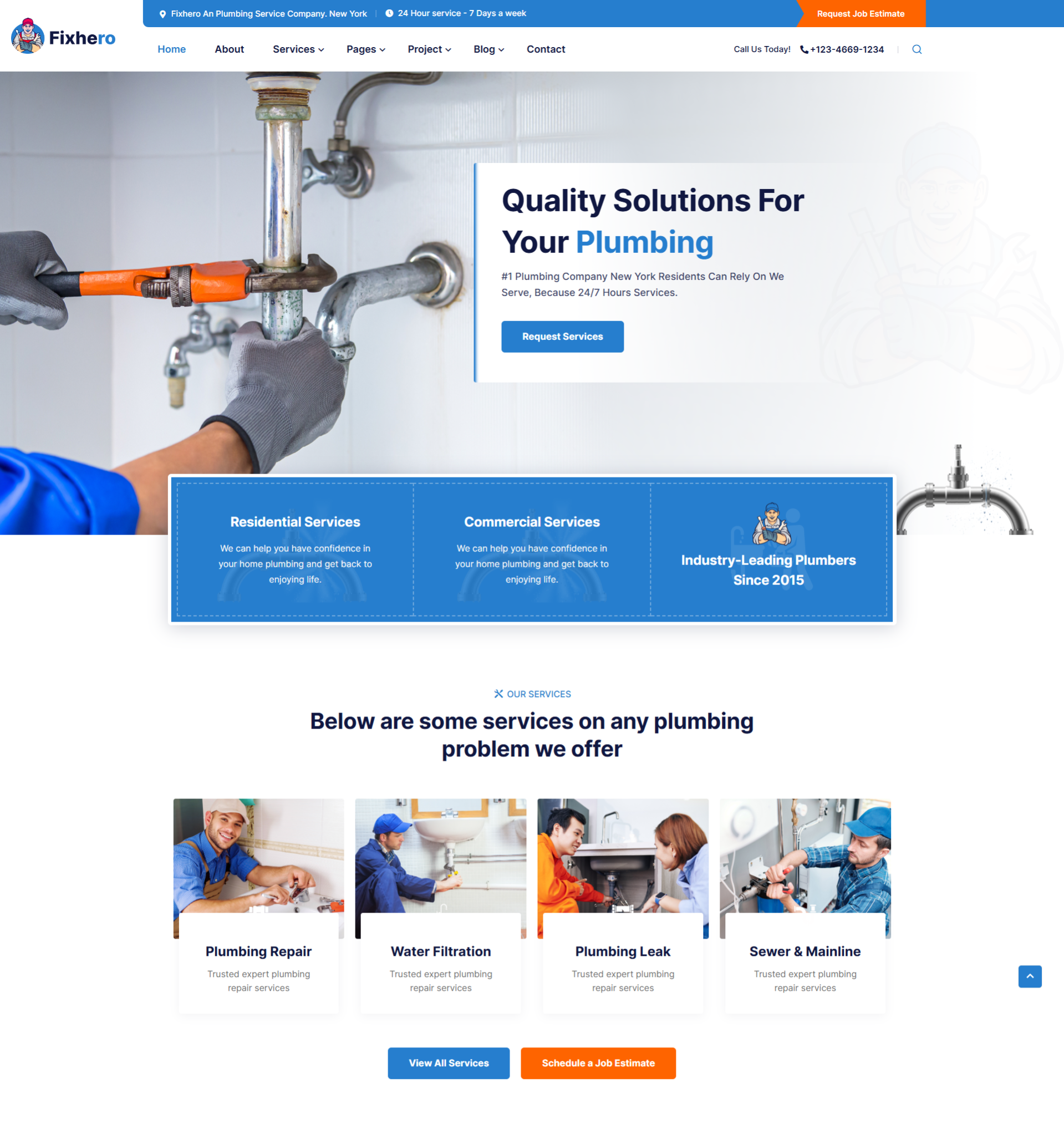Plumbing Handyman Website Builder