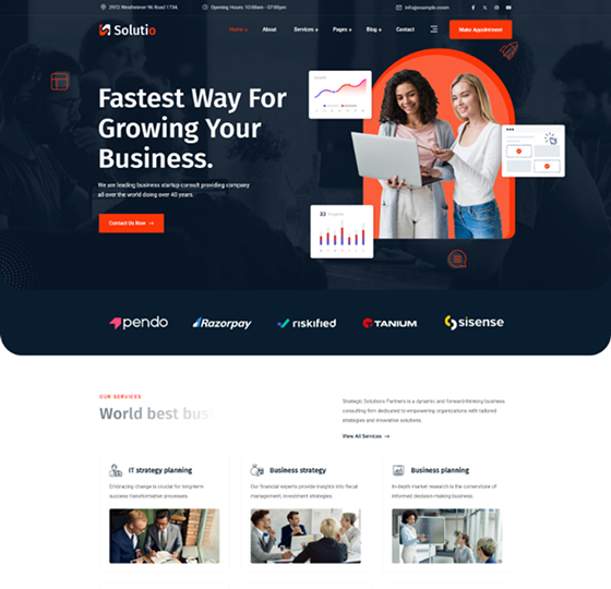 solutio home1 | Solutio - Consulting Business WordPress Theme