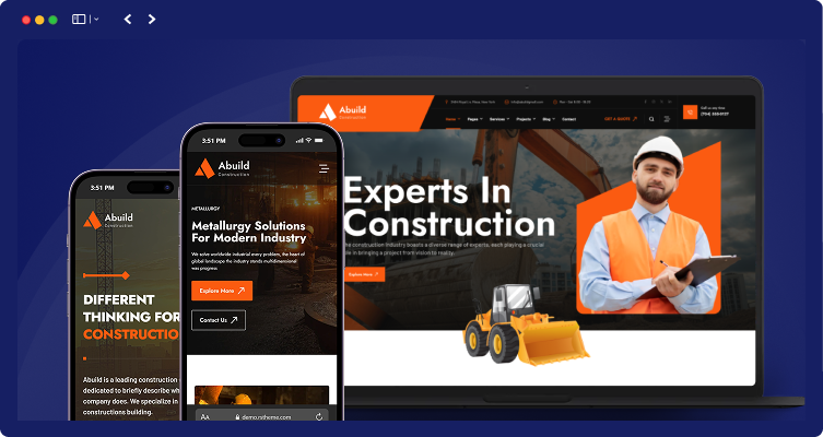 Abuild - Construction & Industry WordPress Theme 16 responsive layout 1 1 | Abuild - Construction & Industry WordPress Theme