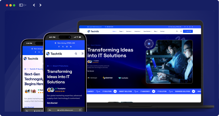 responsive layout t 1 | Techtlk – IT Solutions WordPress Theme