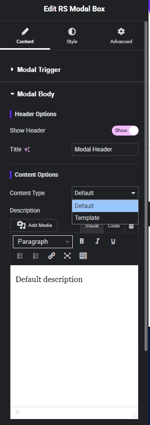 Popup Modal 4 modal addon config2 doc | Popup Modal