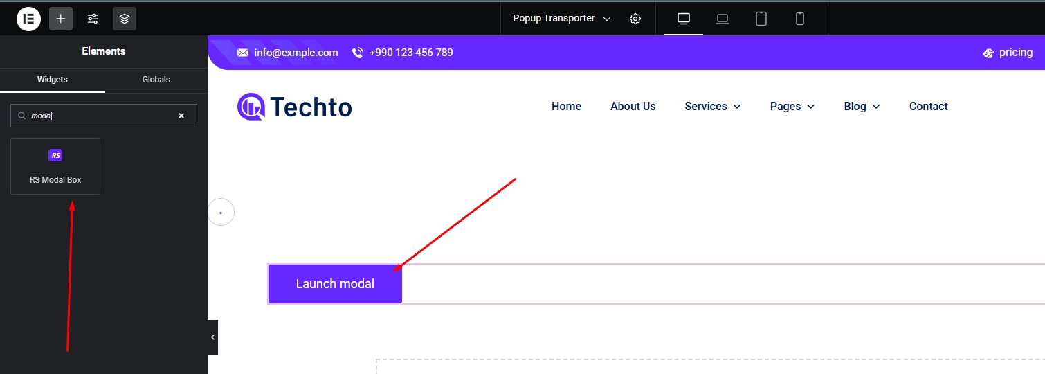 Popup Modal 2 modal addon doc | Popup Modal
