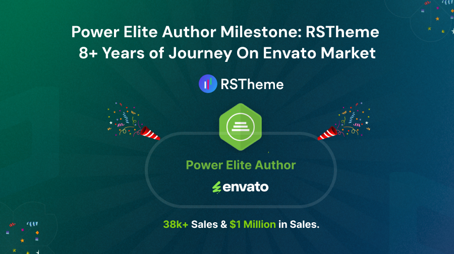 Power Elite Author Milestone: RSTheme’s 8-Years of Journey on Envato Market 1 power elite author