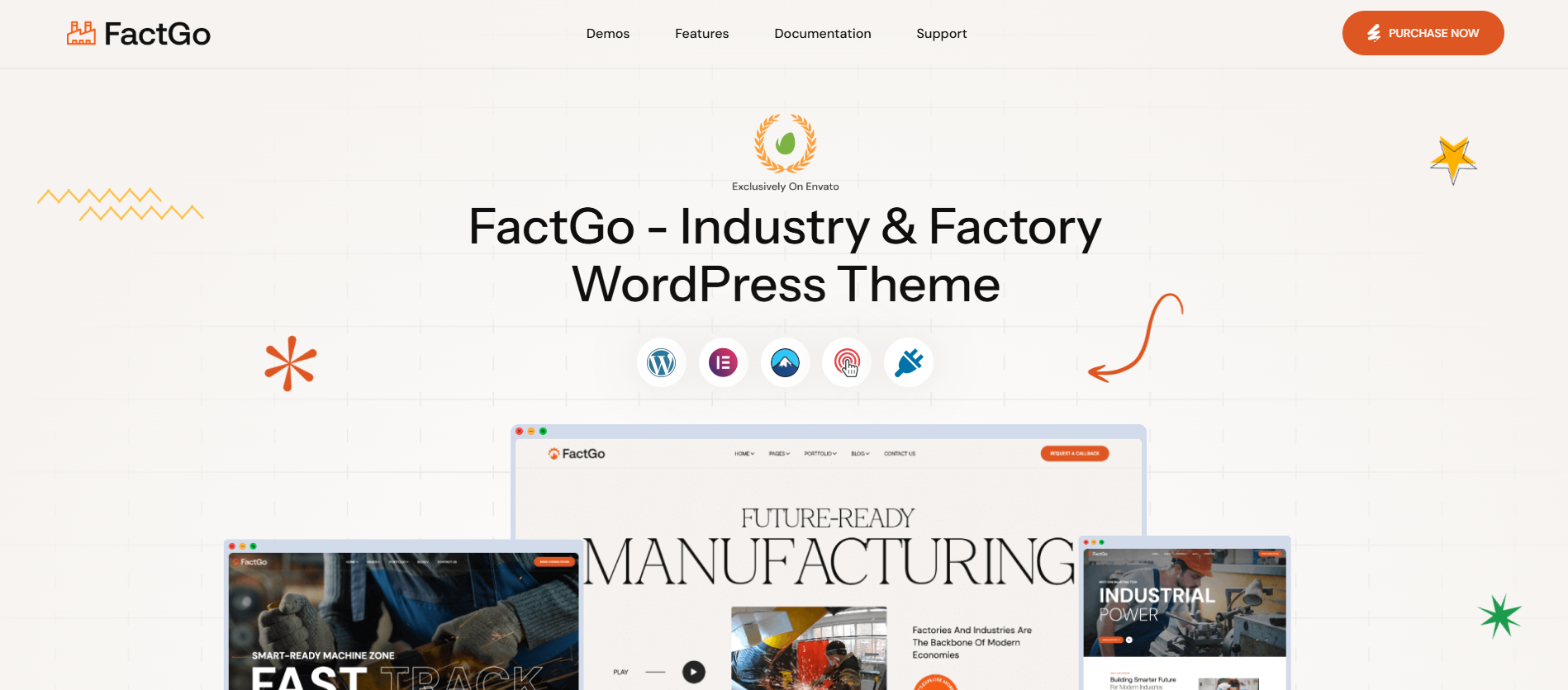 2025’s Top 13 Factory and Industry WordPress Themes for Industrial Website 9 factgo