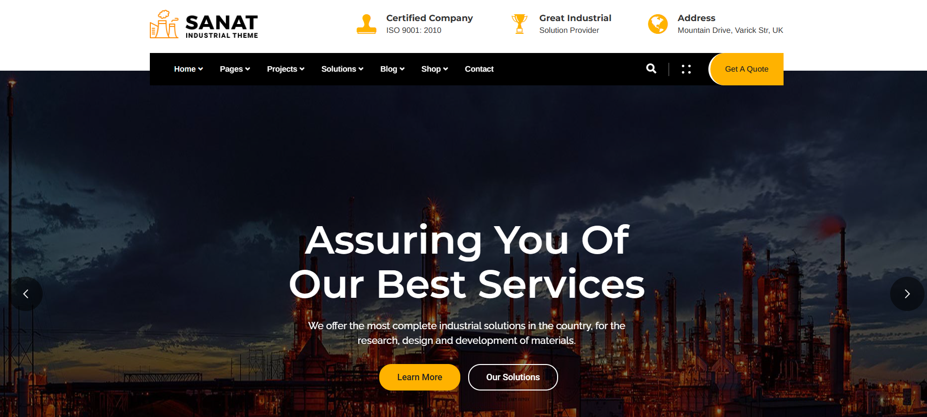2025’s Top 13 Factory and Industry WordPress Themes for Industrial Website 11 wordpress theme