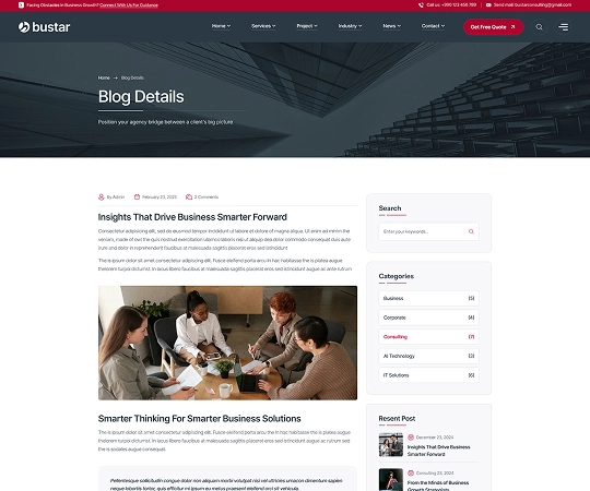 blog details | Bustar - Business Consulting WordPress Theme