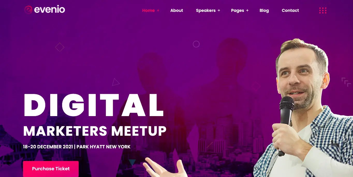 Evenio | Best 10 Event Management WordPress Themes for Professional Planners