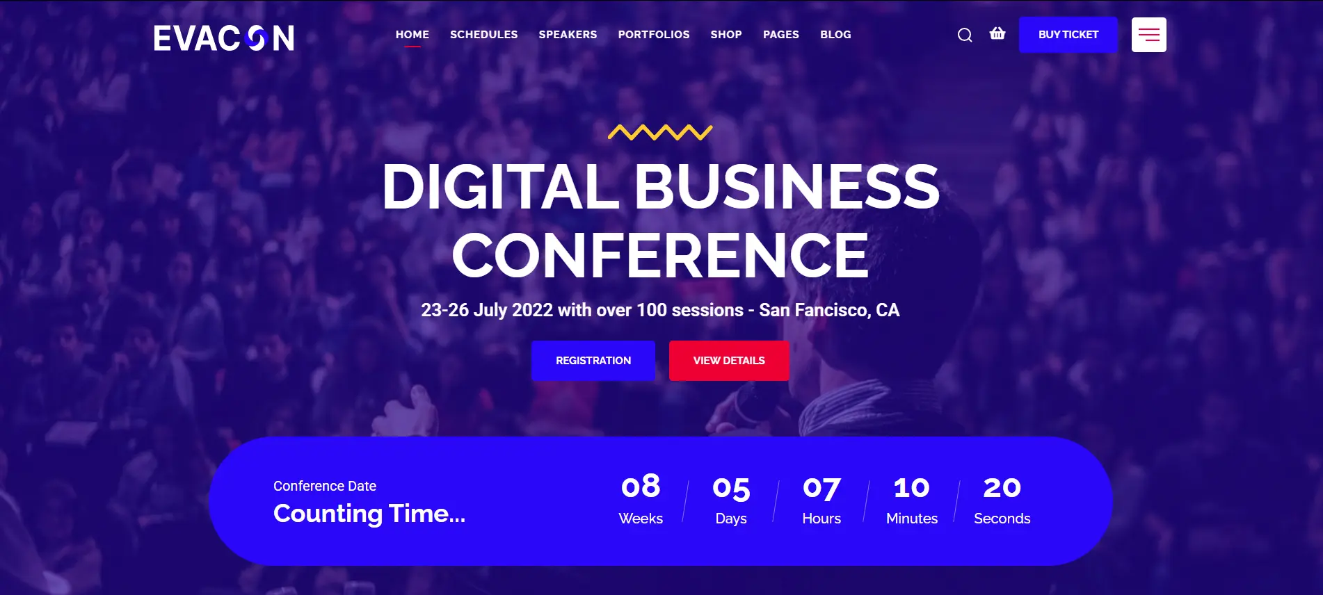 Evacon – Event & Conference WordPress Theme
