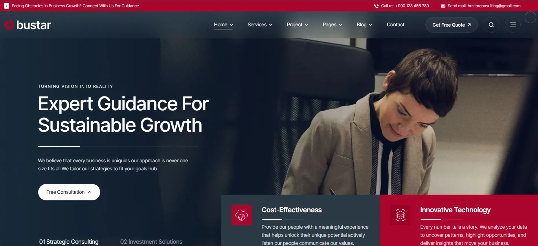 11 Best Marketing Consulting WordPress Themes to Grow Your Agency Fast 2 Marketing Consulting WordPress Theme