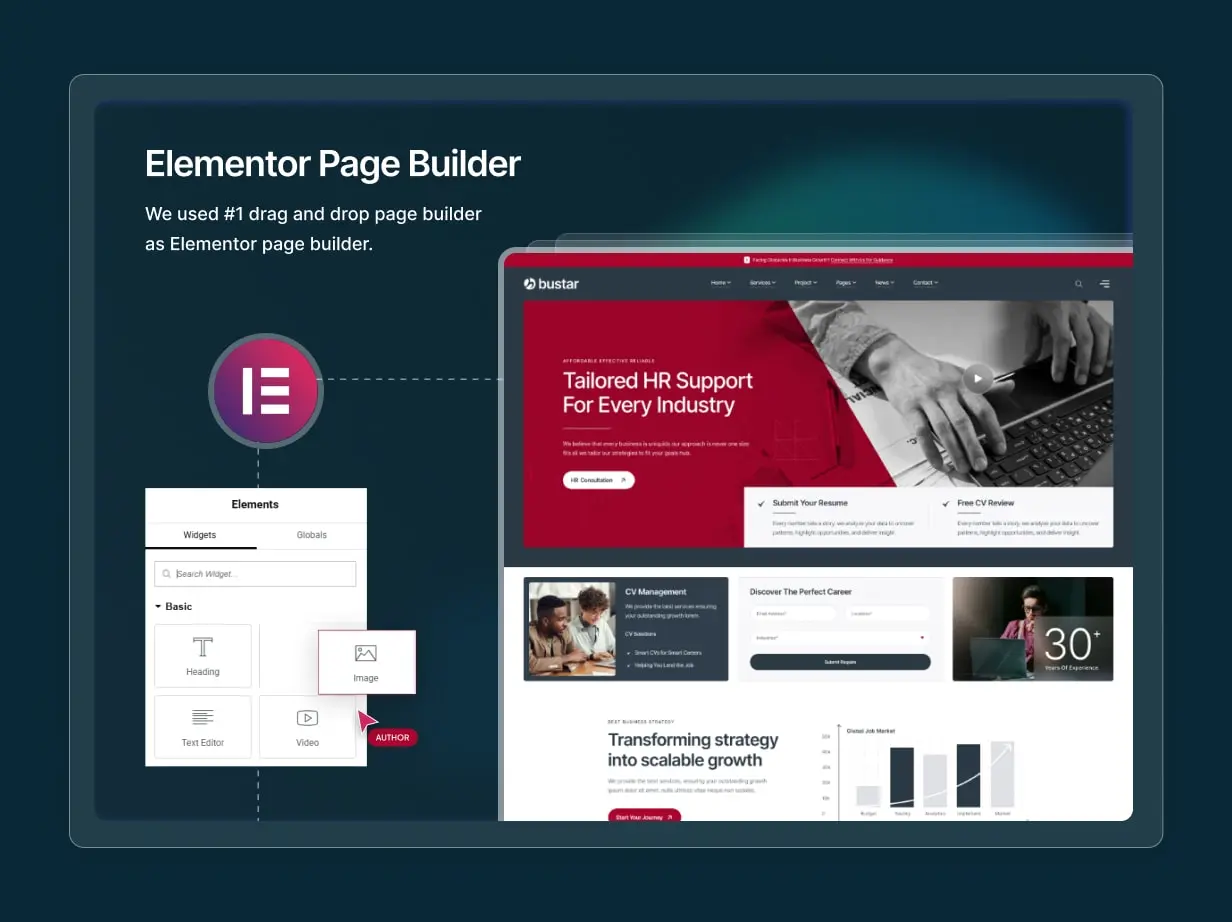 elementor | Bustar – Immigration & Visa Consulting WordPress Theme (2025)