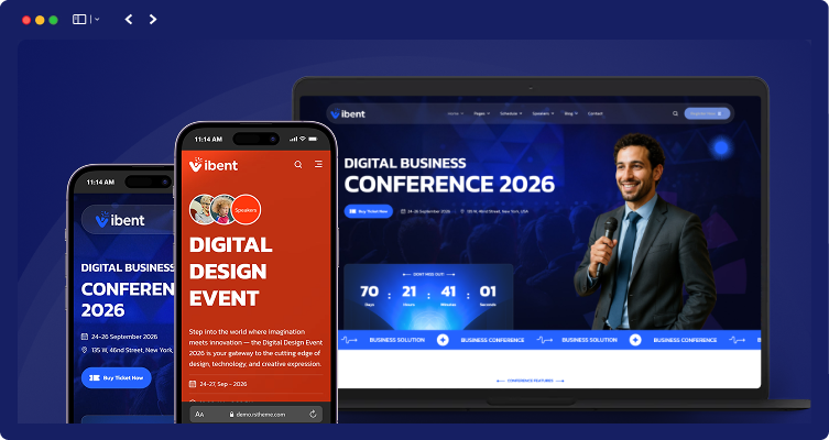 vibent 1 1 | Vibent – Event & Conference WordPress Theme