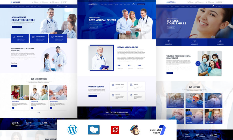 Best 10 Medical WordPress Theme for 2025: Top Picks for Healthcare Websites 2 Medvill