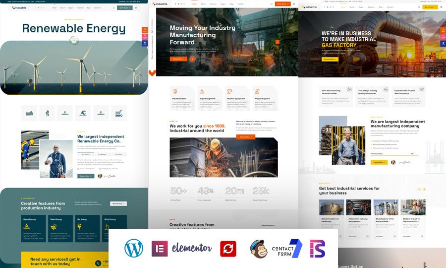 12 Best Factory & Industry WordPress Themes for Industrial Businesses in 2026 3 1. Industrie - Factory & Industry WordPress Theme