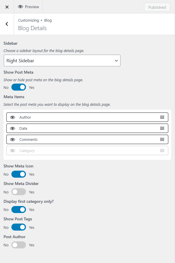 customizer blog details rs | Blog Details