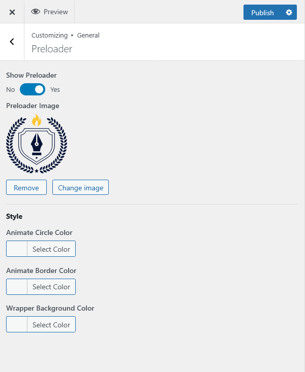 customizer preloader rs | Preloader
