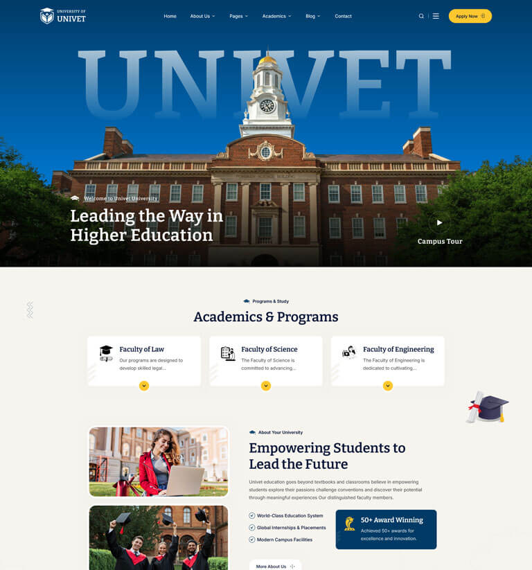 demo thumb 011 | Univet – University Education WordPress Theme