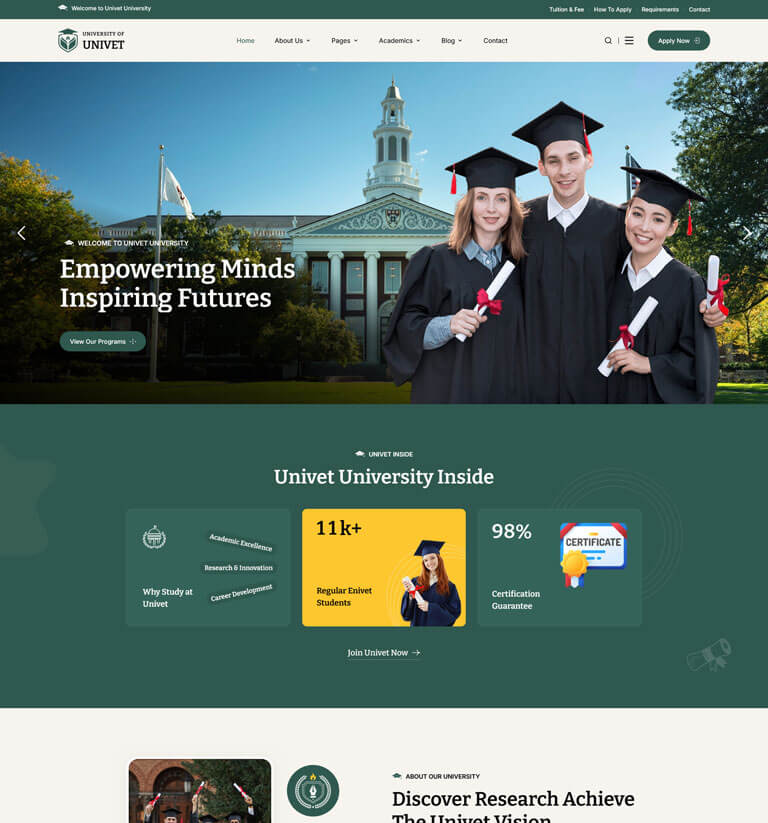 demo thumb 021 | Univet – University Education WordPress Theme