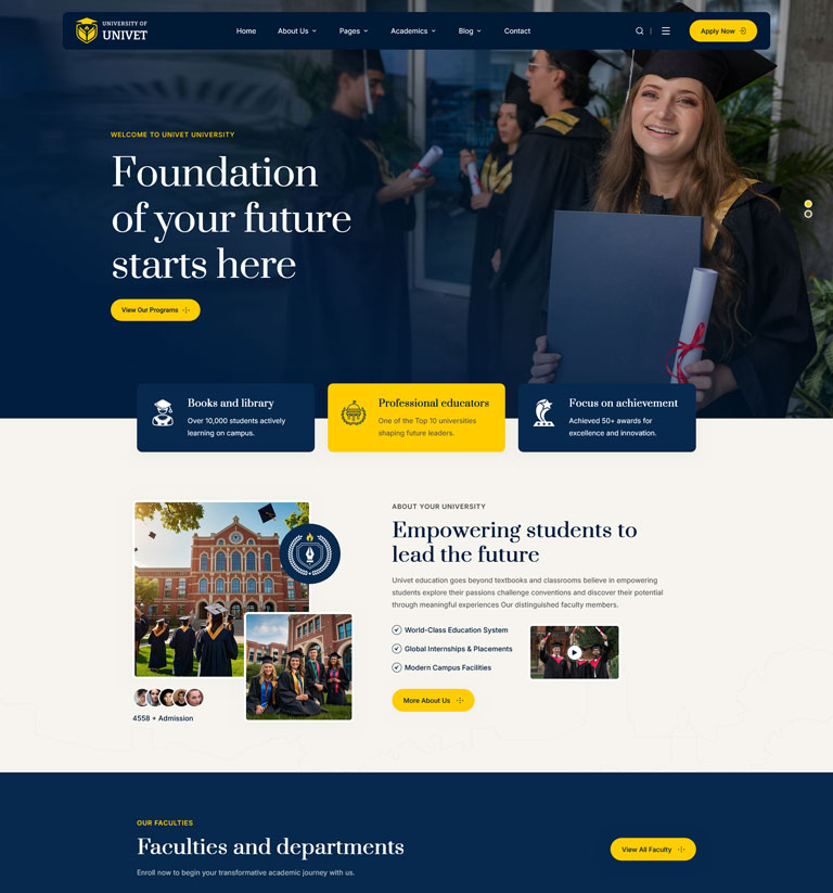 demo thumb 081 | Univet – University Education WordPress Theme