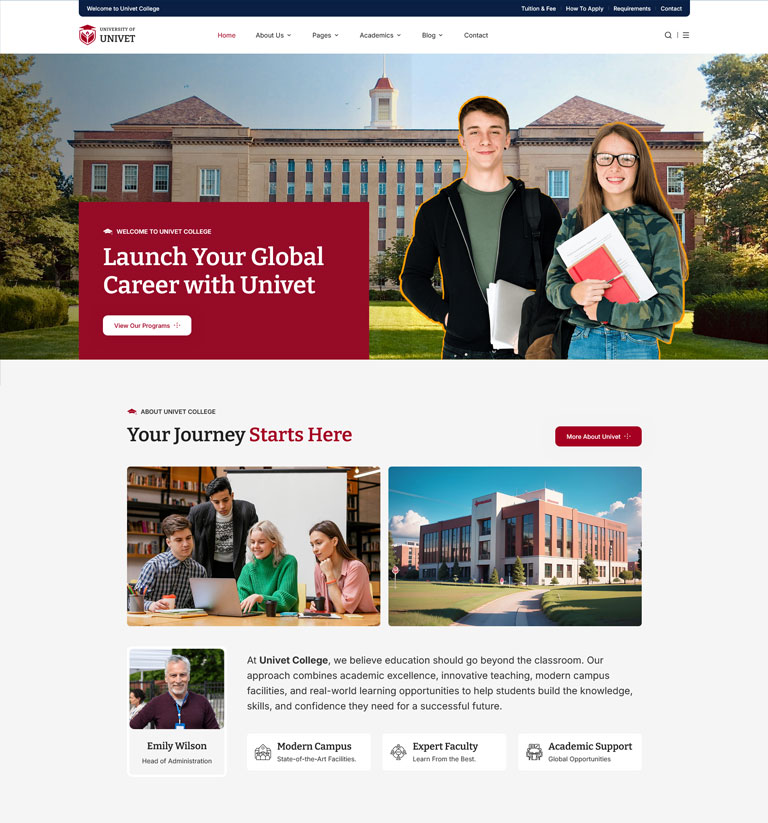 demo thumb 11 | Univet – University Education WordPress Theme
