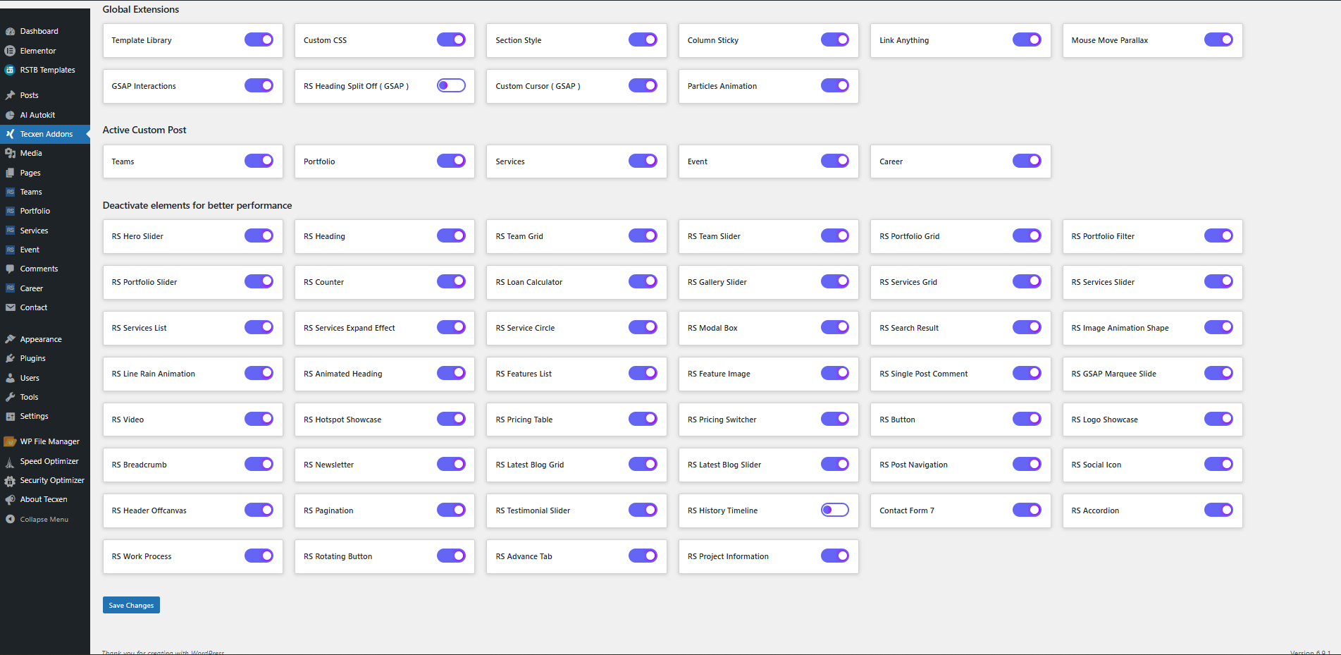 Screenshot 3 | Core Plugin