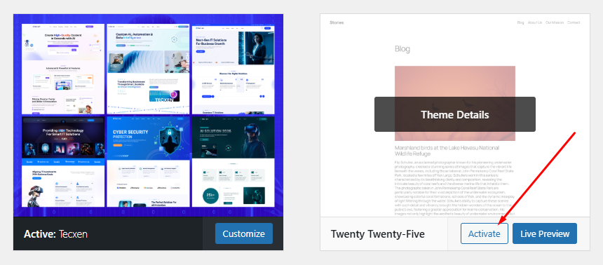 Update Theme 1 Screenshot 4 | Update Theme