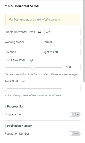 rs horizontal pin | GSAP RS Horizontal Scroll